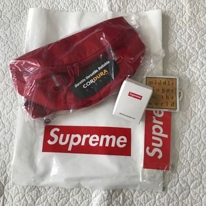 NWT Supreme Red Waist Bag